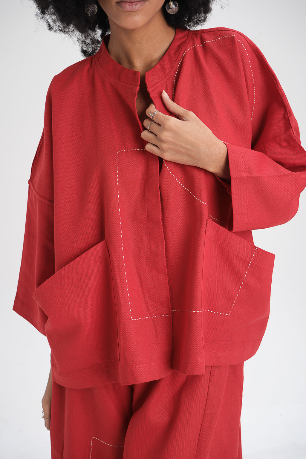 Soft yet stylish cotton canvas top for women – breathable, durable, and ethically made. A versatile sustainable fashion piece, perfect for casual and statement looks