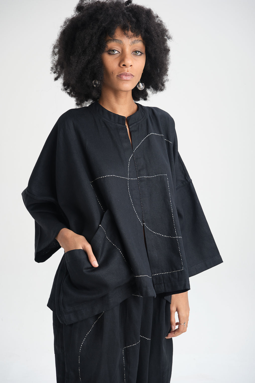 Soft yet stylish cotton canvas top for women – breathable, durable, and ethically made. A versatile sustainable fashion piece, perfect for casual and statement looks