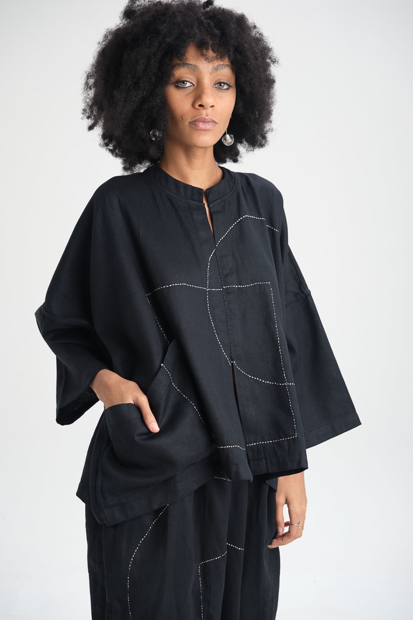 Soft yet stylish cotton canvas top for women – breathable, durable, and ethically made. A versatile sustainable fashion piece, perfect for casual and statement looks