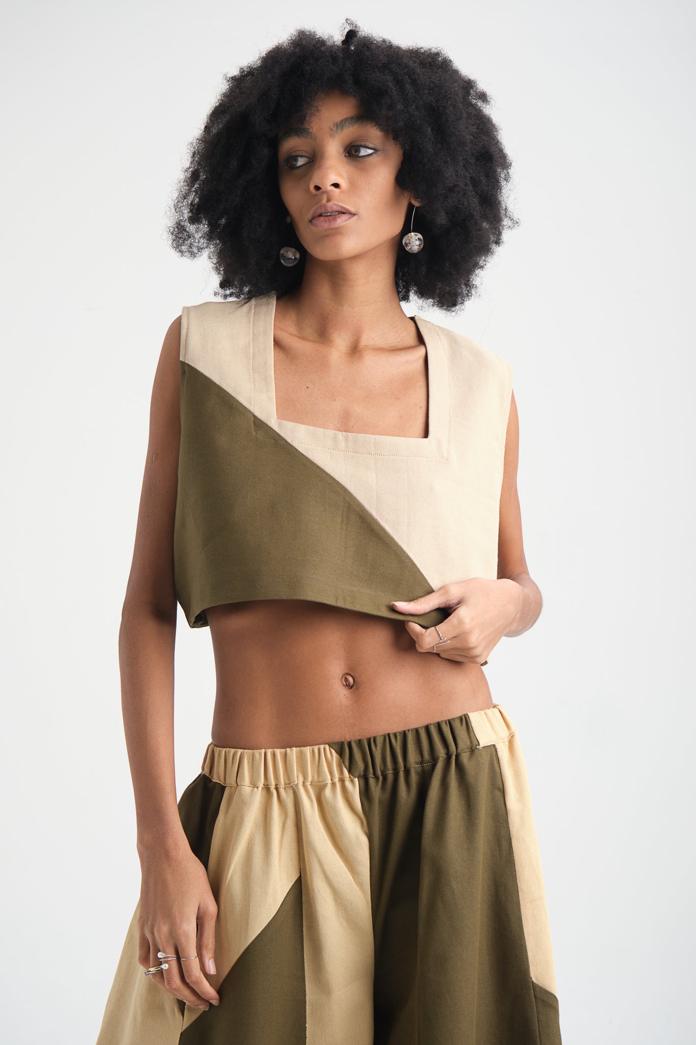 Soft yet stylish cotton canvas top for women – breathable, durable, and ethically made. A versatile sustainable fashion piece, perfect for casual and statement looks