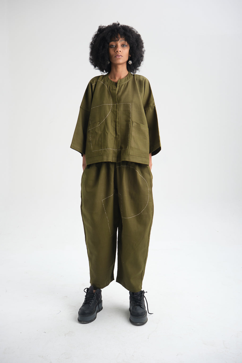 Soft yet stylish cotton canvas top for women – breathable, durable, and ethically made. A versatile sustainable fashion piece, perfect for casual and statement looks