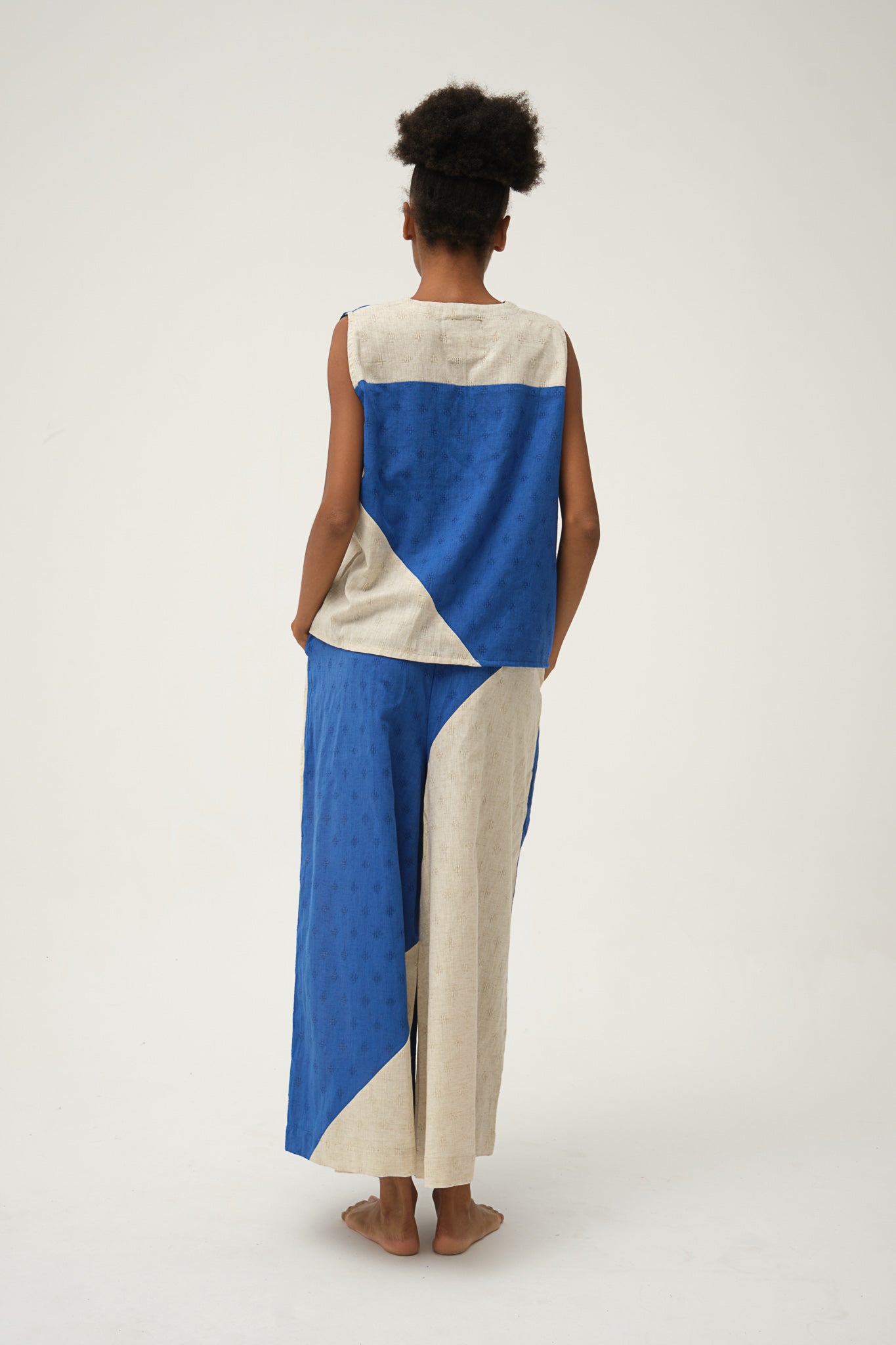 Blue Cotton BUNNY TOP