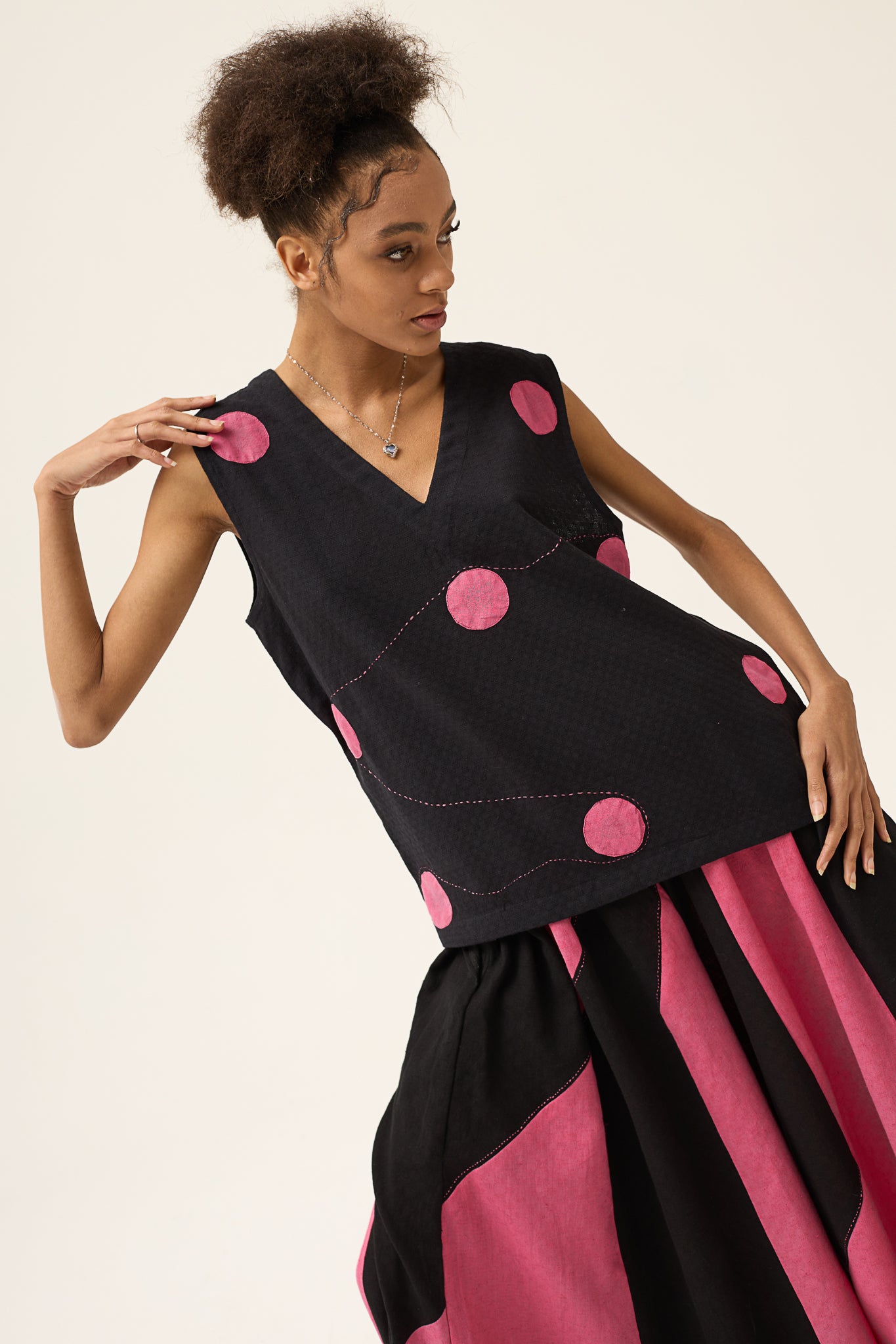 kantha stitch in detail