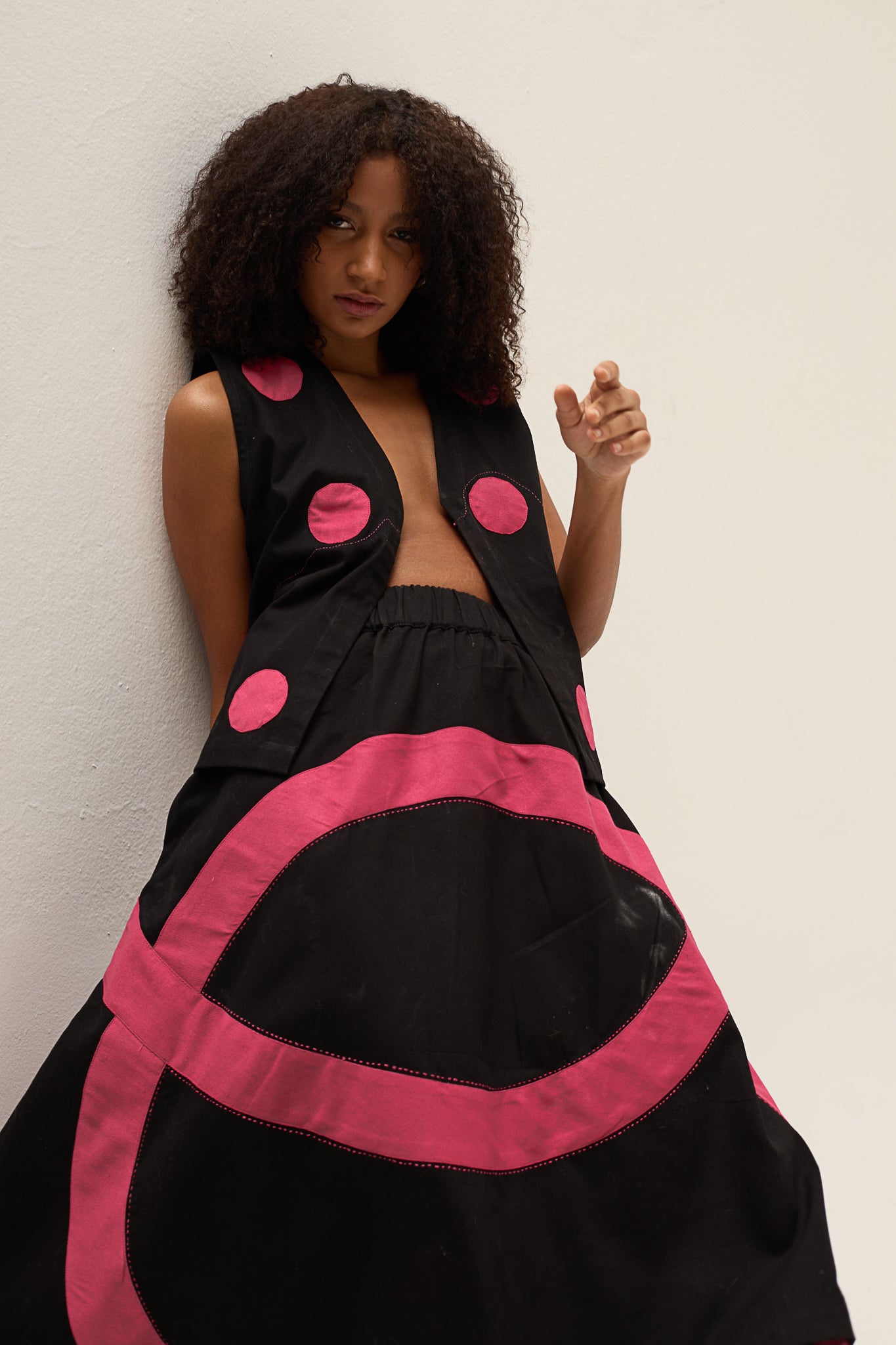 Pink Polka Petal Set