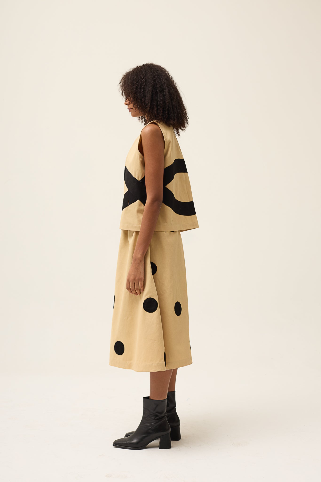 handmade polka skirt