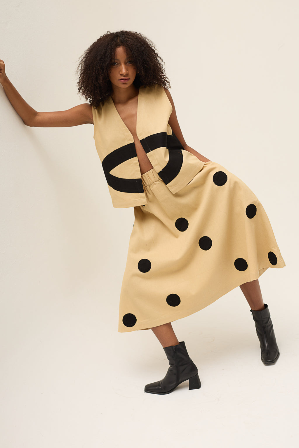 handmade polka skirt