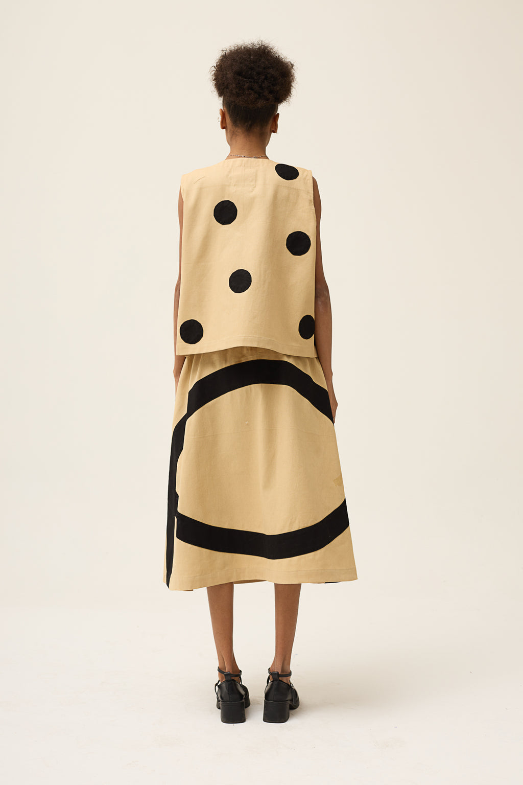 Black Ring Blush Skirt