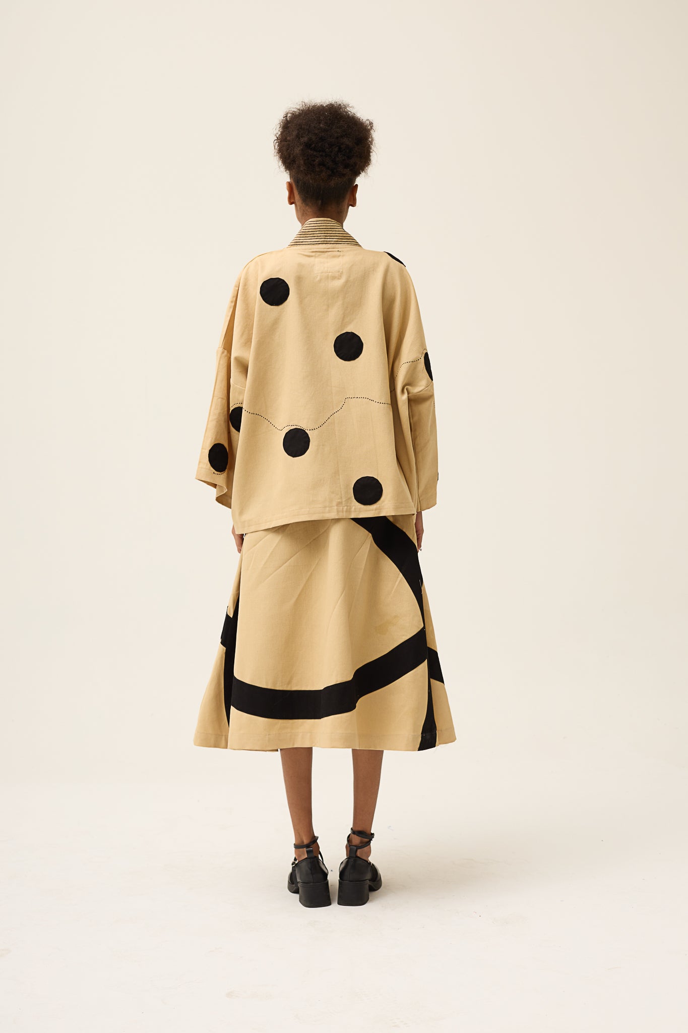 Black Polka Blush Jacket