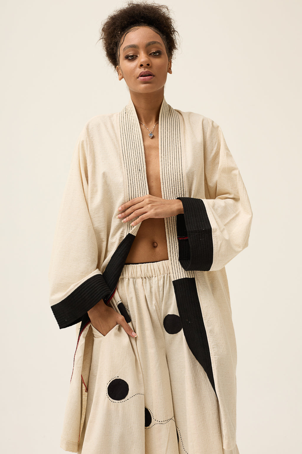 cream handmade jacket in istanbul