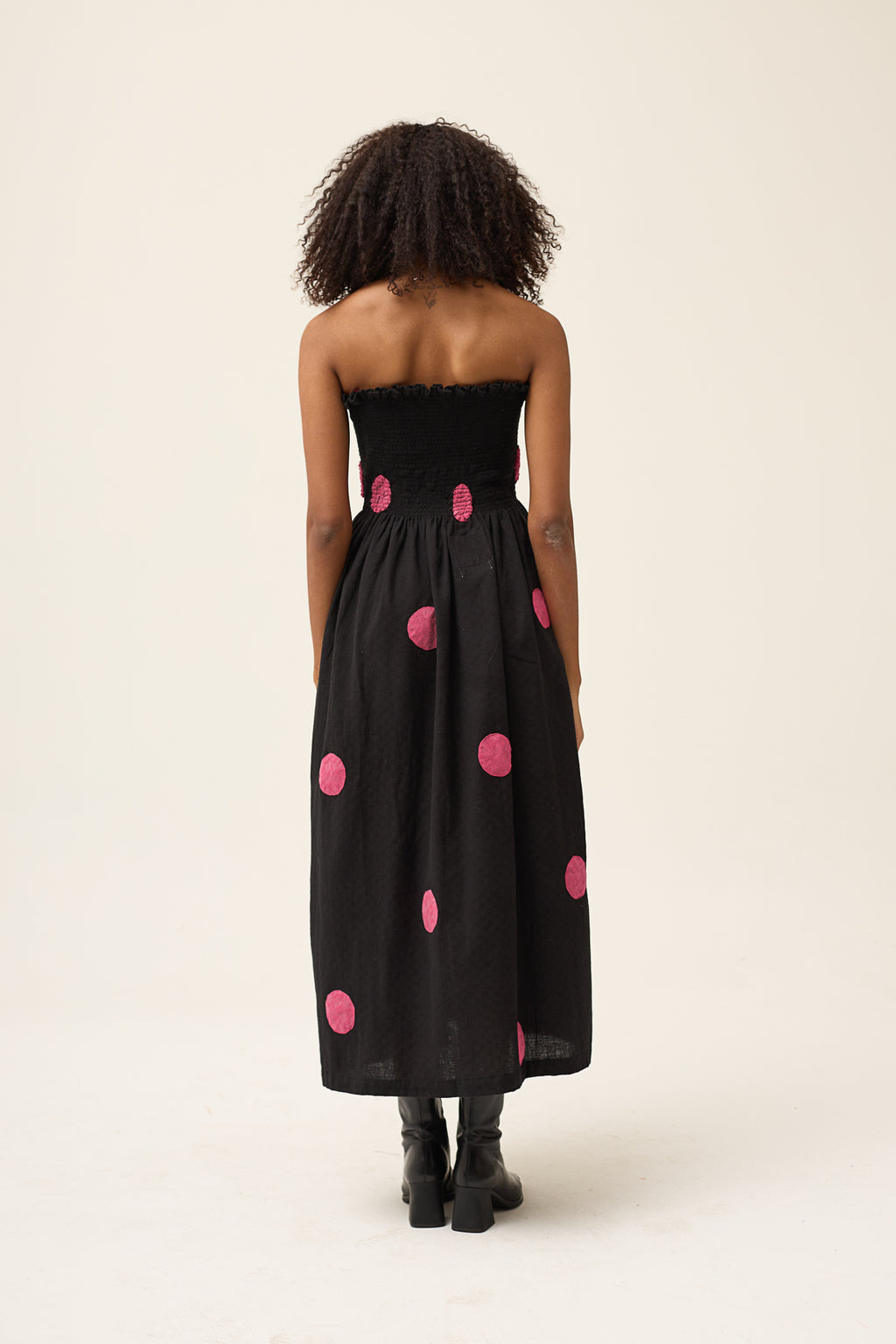 Pink Polka Tube Dress