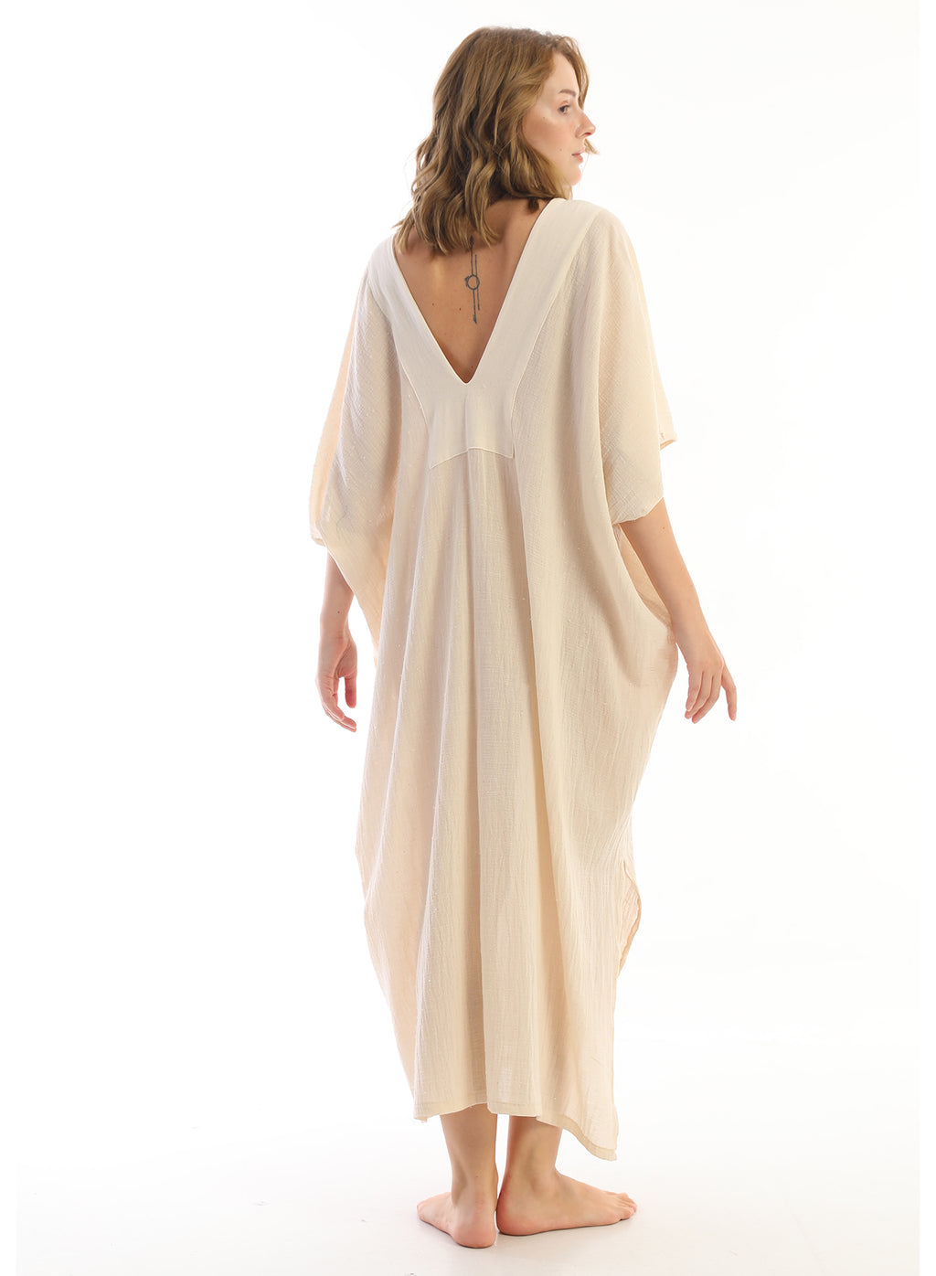 Cream Apinya Kaftan