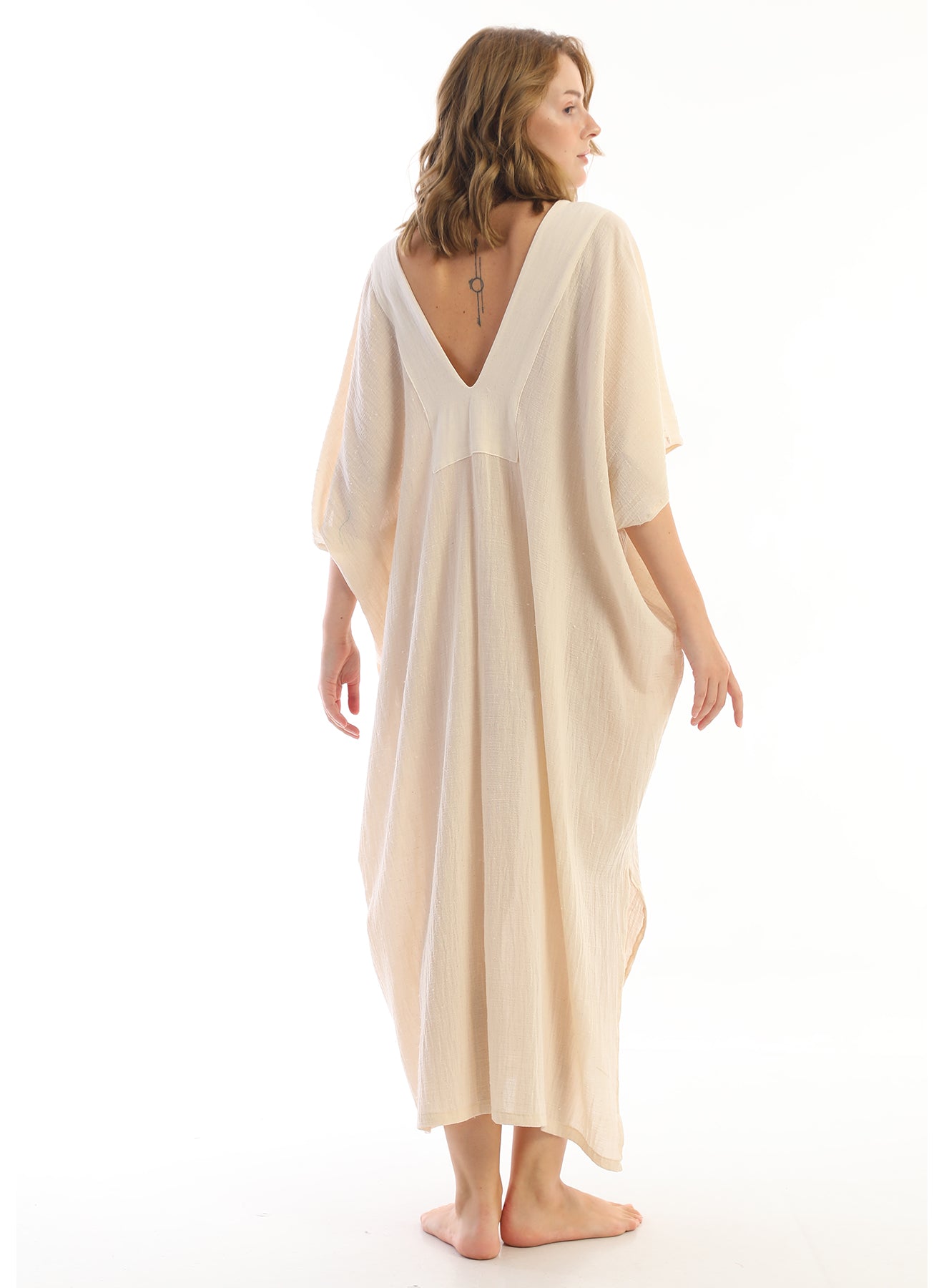 Cream Apinya Kaftan