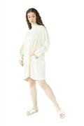 Cream dress for summers