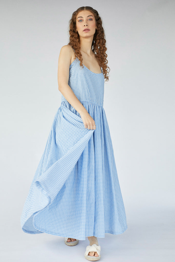 Blue Cotton Dress