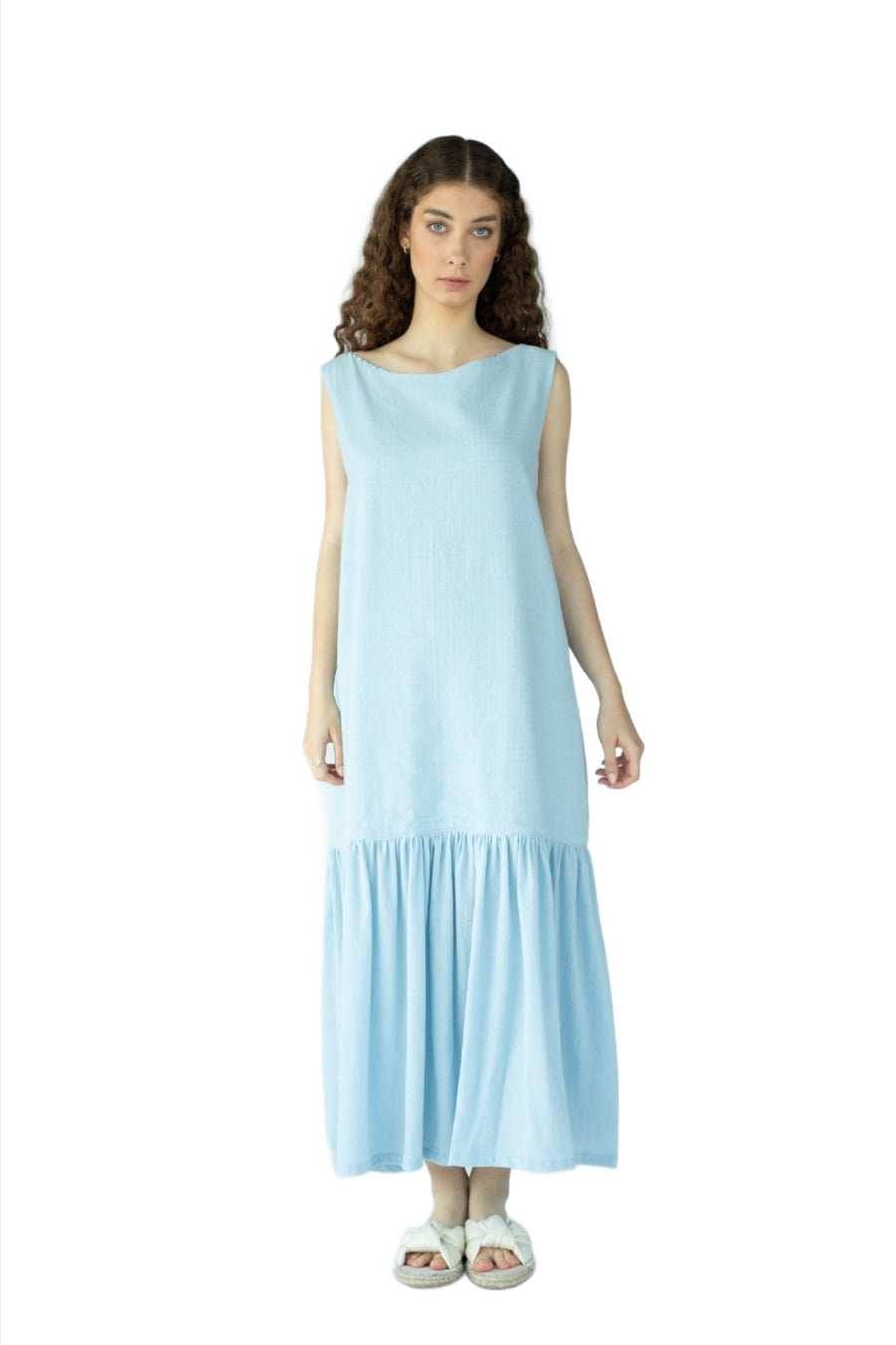 Blue Orion Dresses White Canvas Basics 