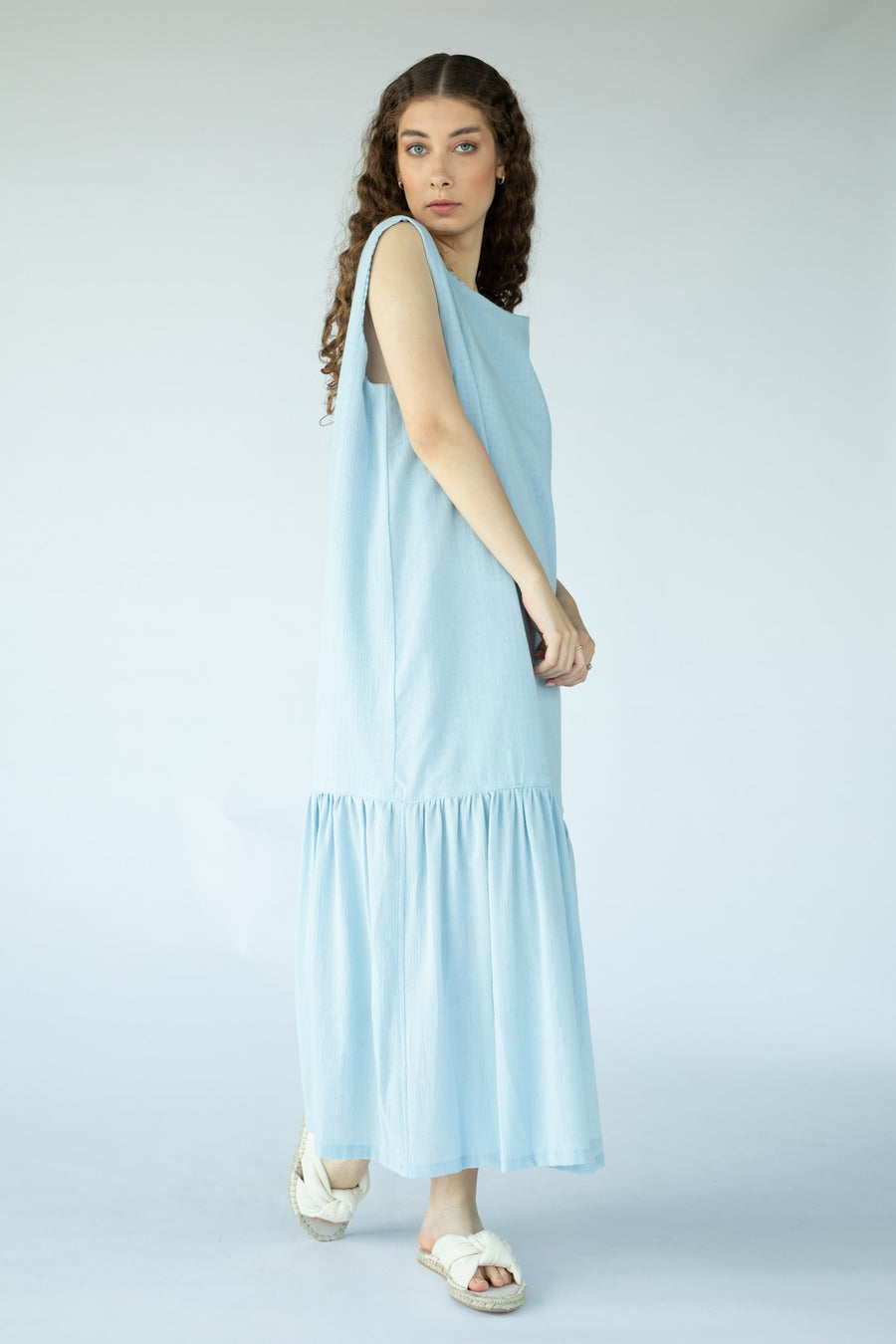 Blue Orion Dresses White Canvas Basics 