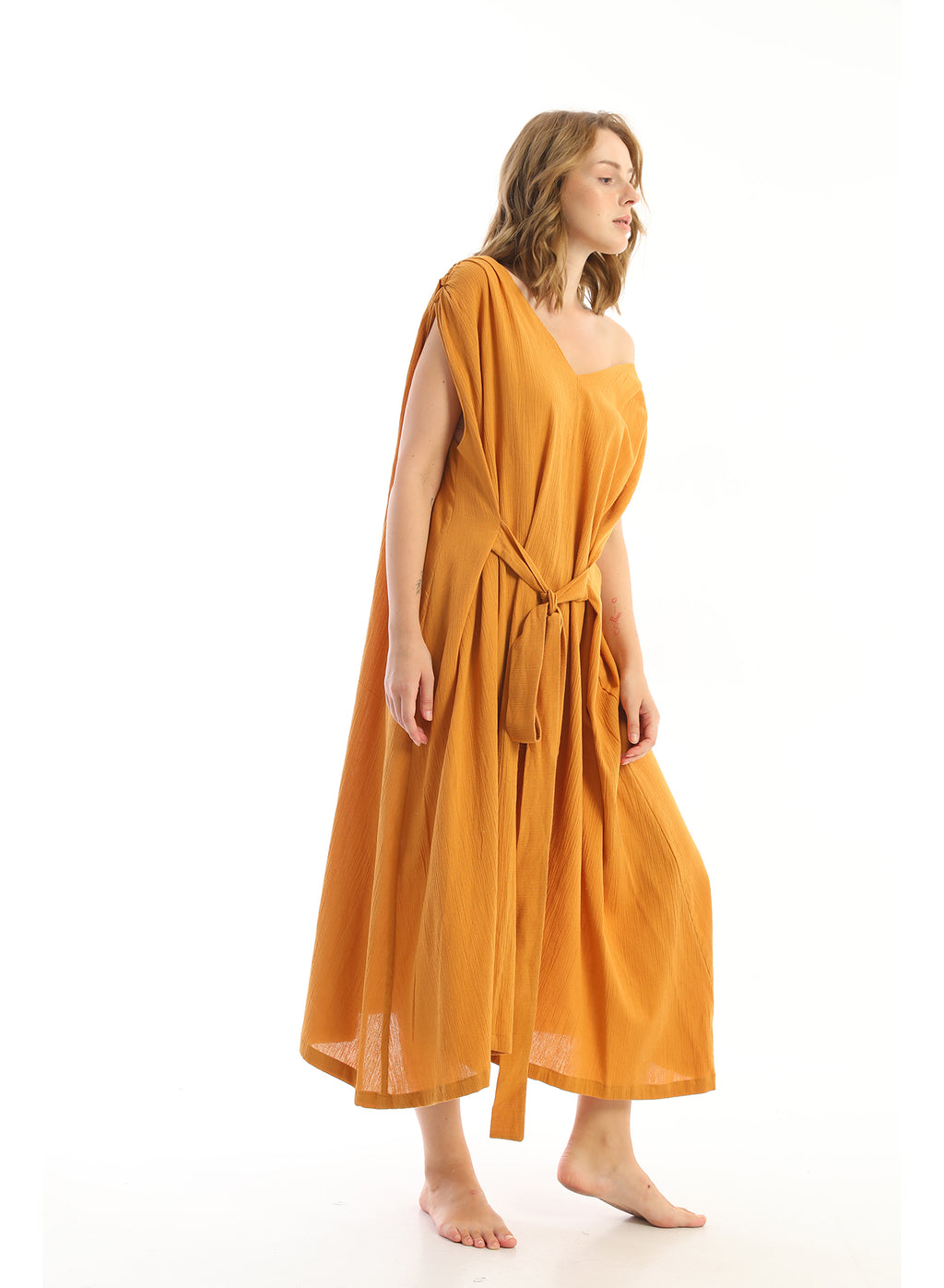 Mustard Phaibun Dress