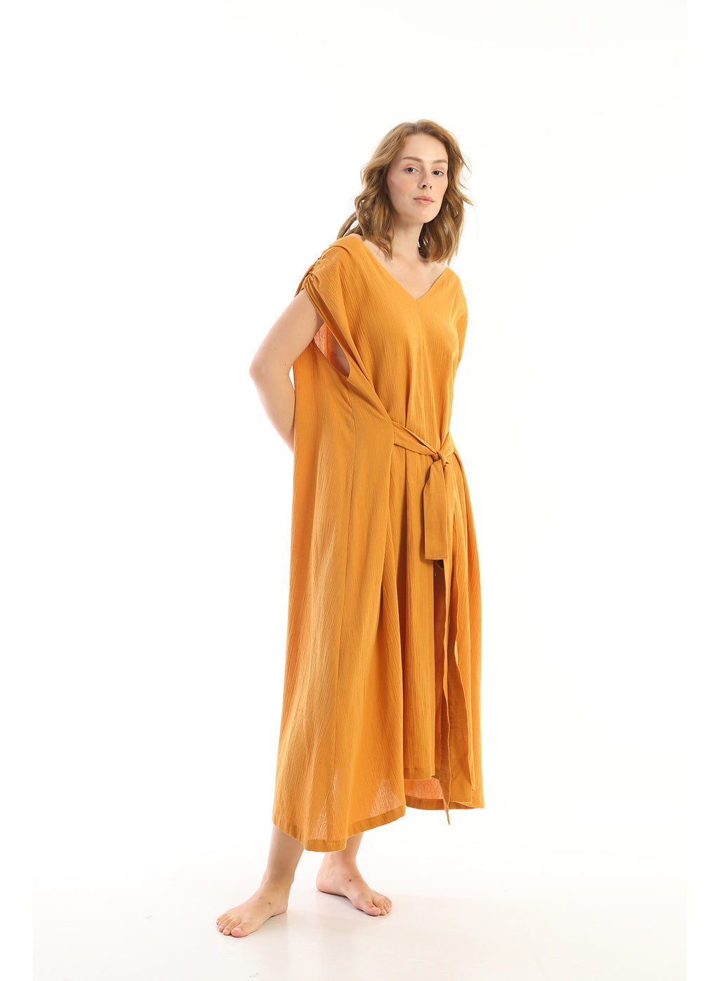 Mustard Phaibun Dress