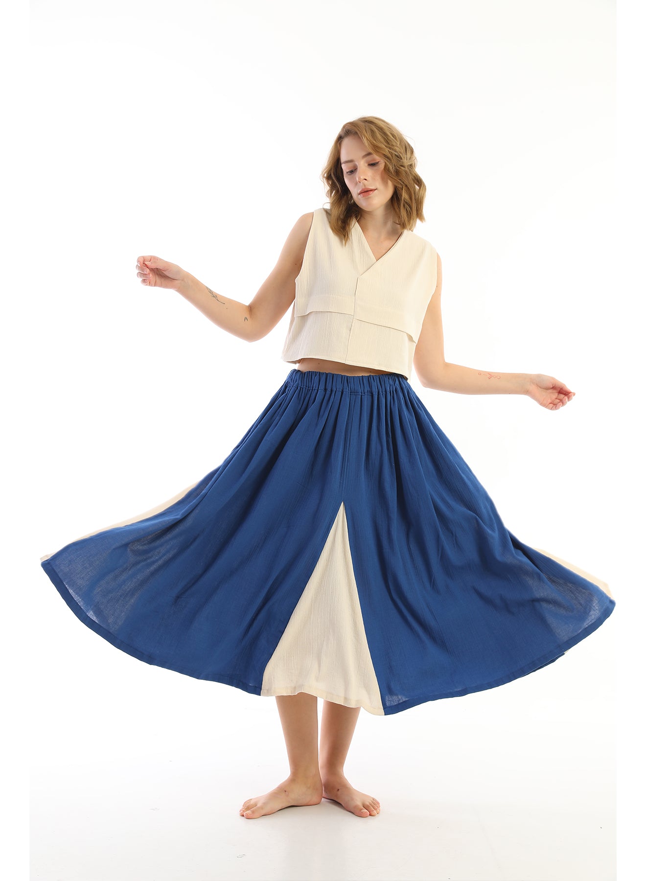 Blue Chariya Skirt