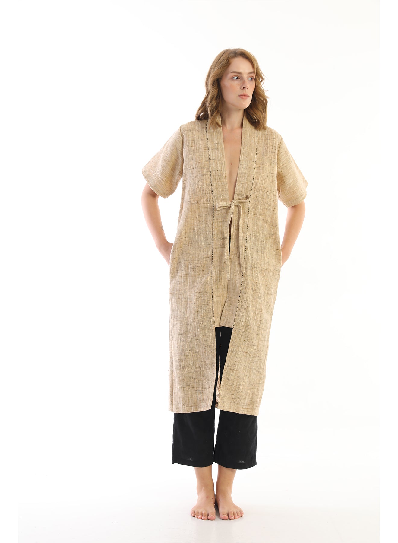 Handwoven Silk Copper Jacket