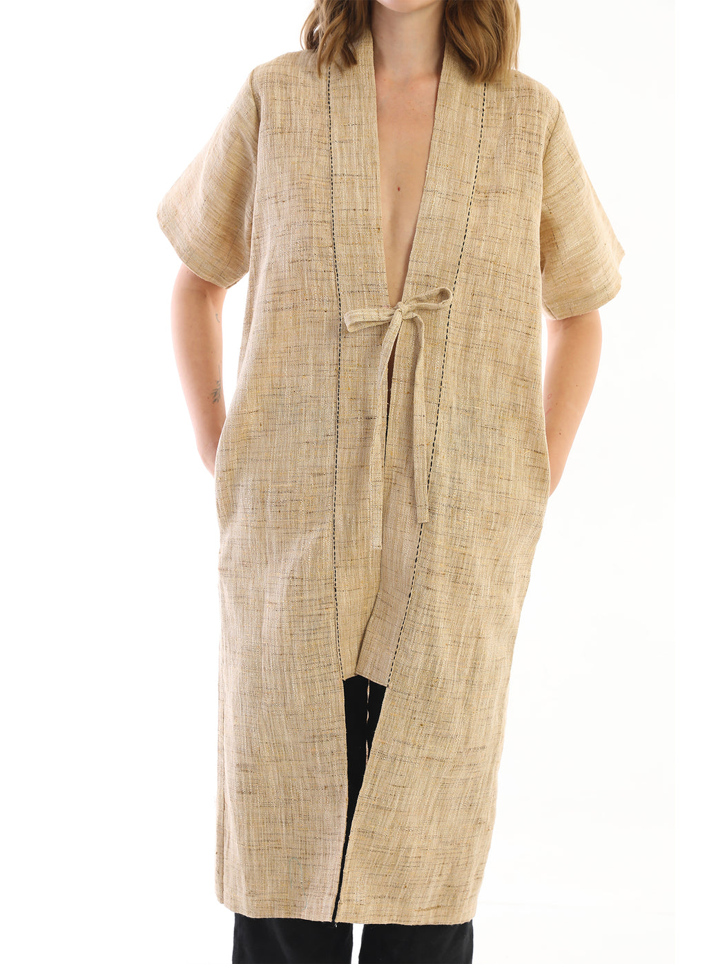 Handwoven Silk Copper Jacket