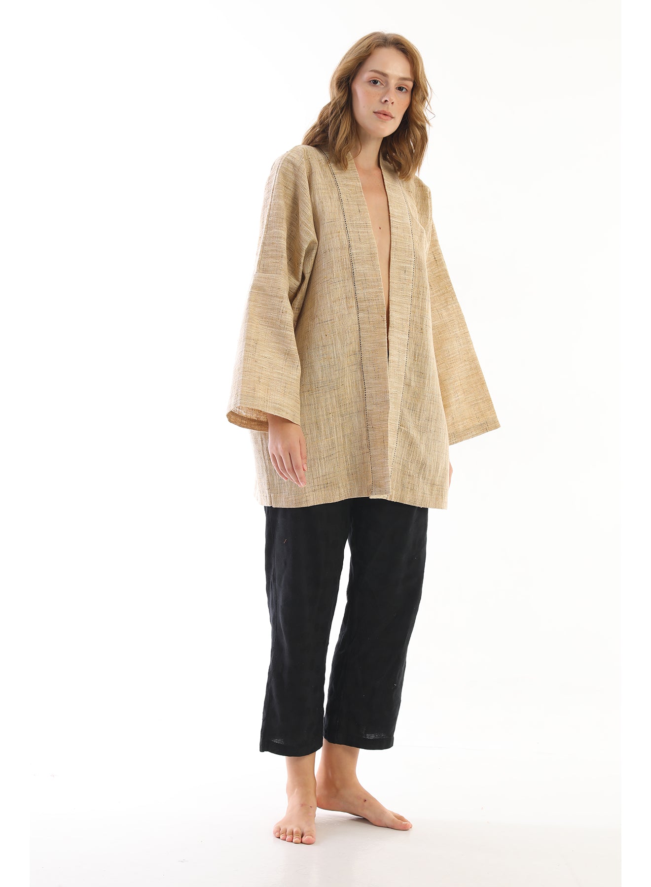 Handwoven Silk Brass Jacket