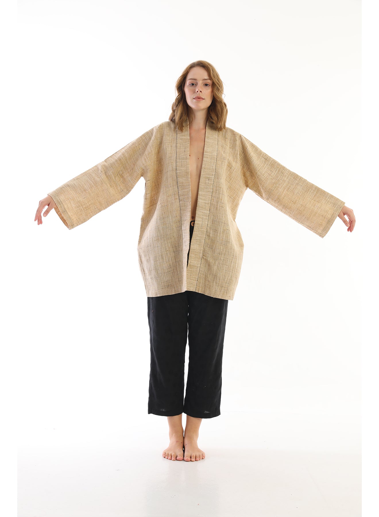 Handwoven Silk Brass Jacket