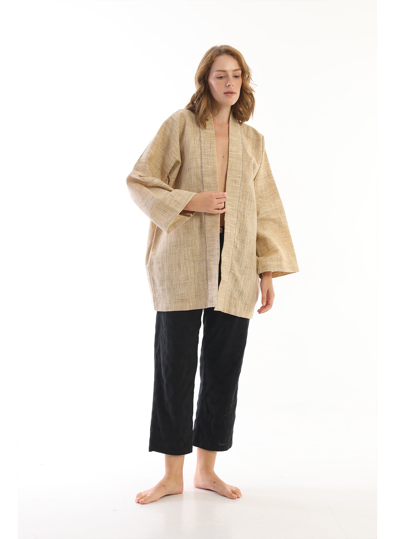 Handwoven Silk Brass Jacket