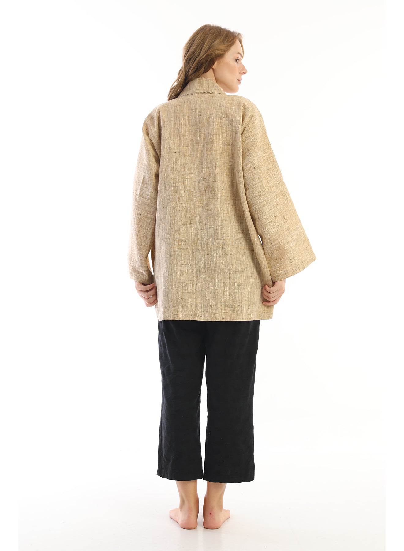 Handwoven Silk Brass Jacket