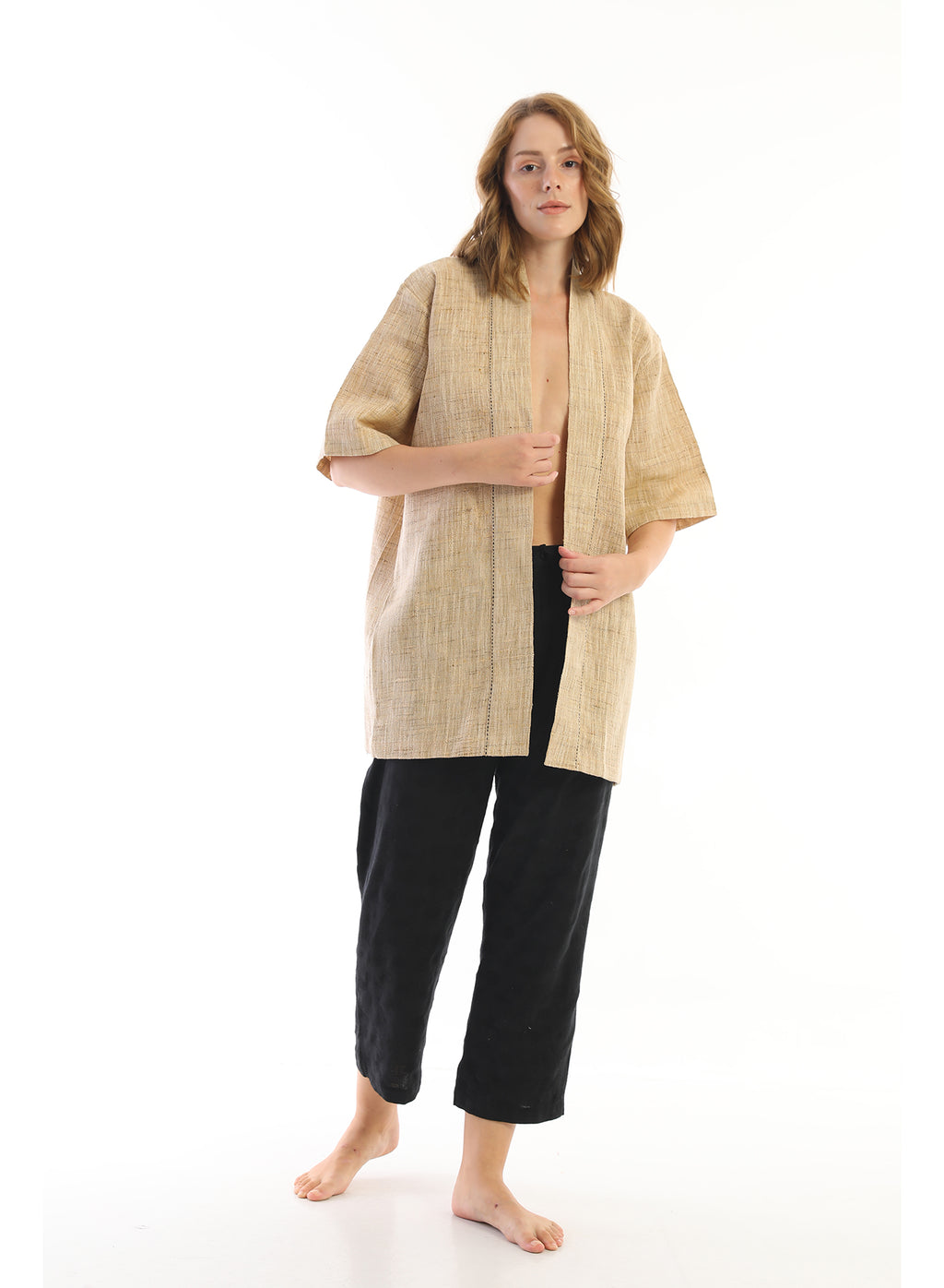 Handwoven silk Zinc Jacket