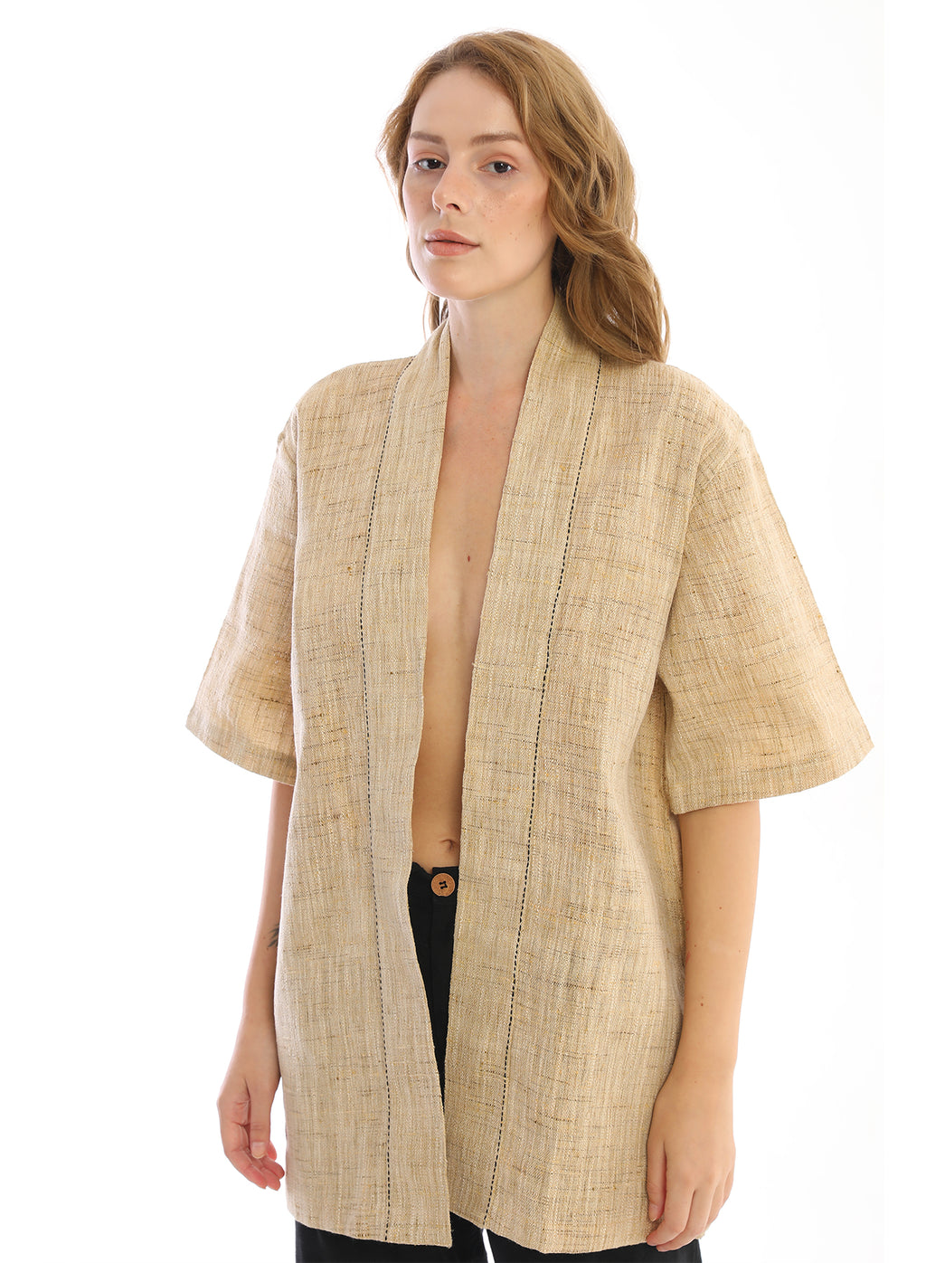 Handwoven silk Zinc Jacket