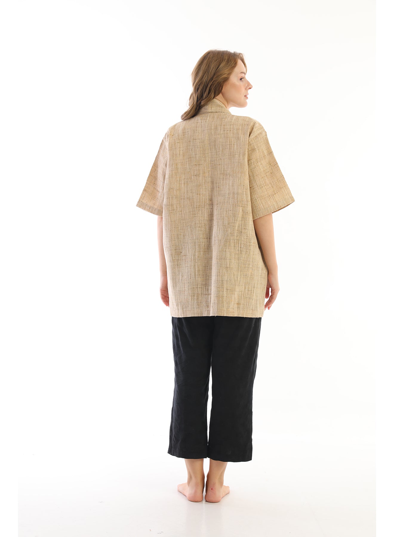 Handwoven silk Zinc Jacket