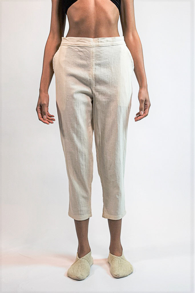 CREAM METIS PANTS