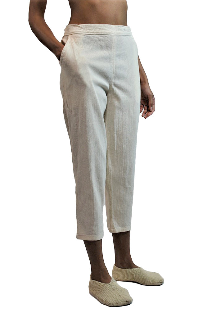 CREAM METIS PANTS