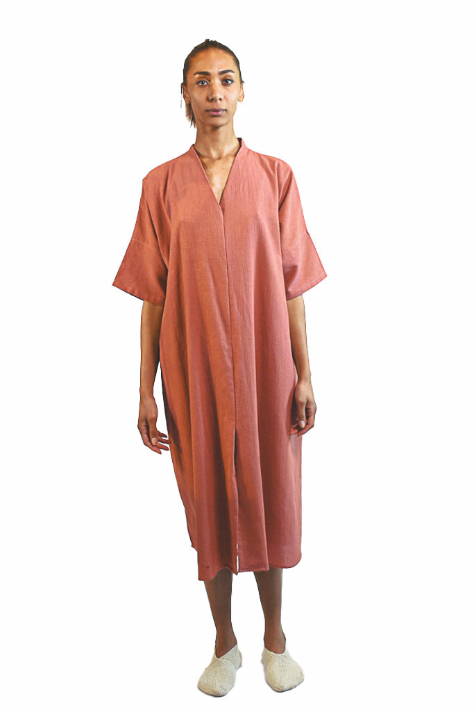 BRICK ORANGE METIS DRESS